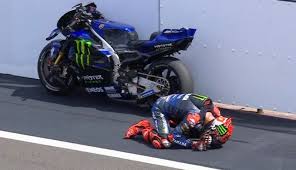 Fabio Quartararo DNF di MotoGP Inggris